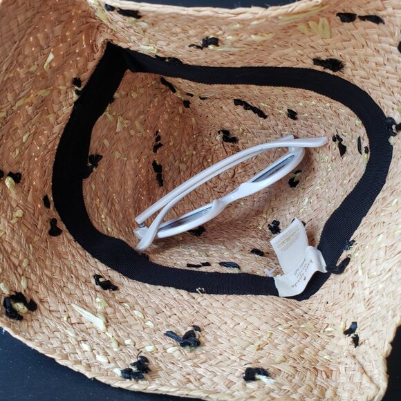 Kate Spade 'That's Bananas' Embroidered Sun Hat, Natural - Picture 10 of 13
